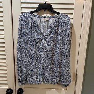 LOFT Floral Peasant Top